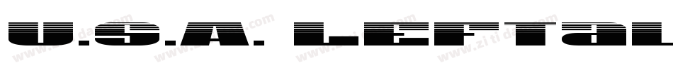 U.S.A. Leftalic字体转换
